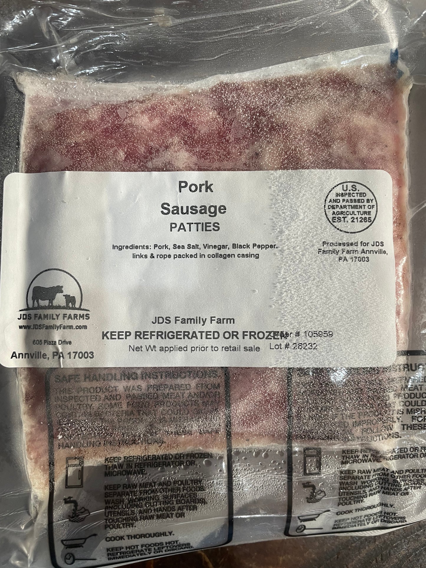 Pork Fresh Sausage