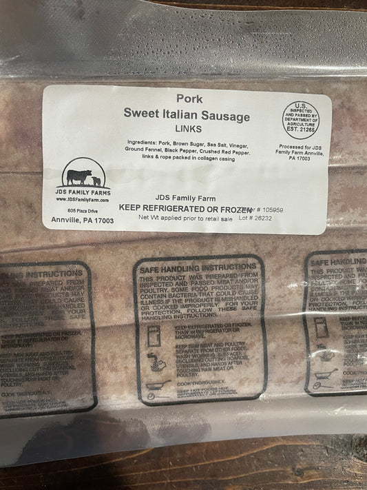 Pork Sweet Italian Sausage