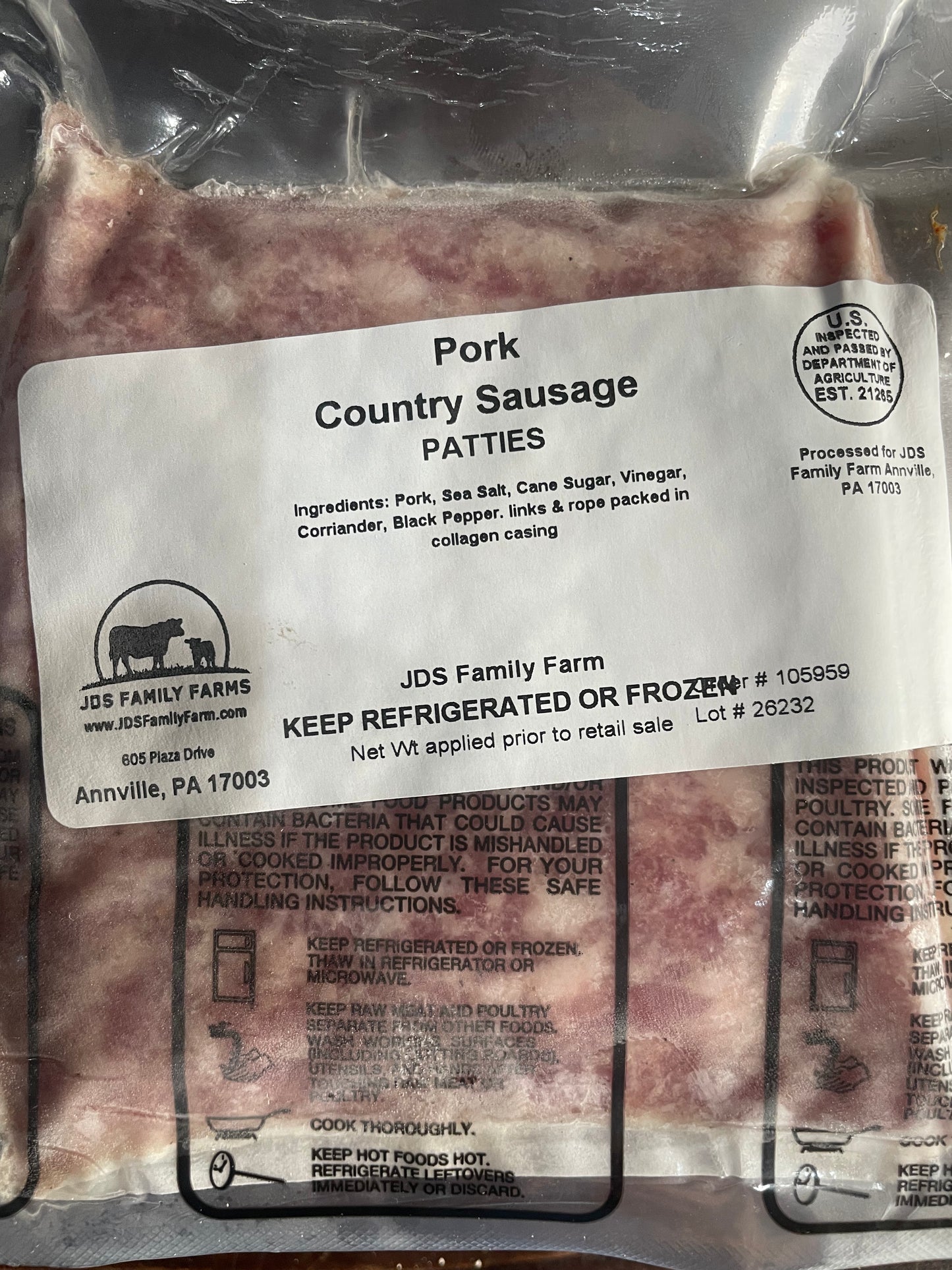 Pork Country Sausage